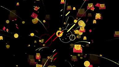 喜庆的红包雨特效背景视频模板视频的预览图